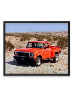 Плакат, постер Ford F-100 Flareside