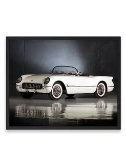 Плакат, постер Corvette C1 1953-55