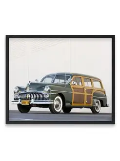 Плакат, постер DeSoto Custom Suburban