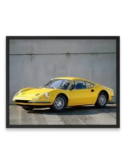 Плакат, постер Ferrari Dino 206