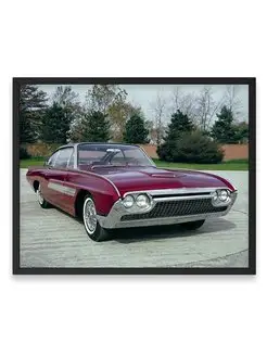 Плакат, постер Ford Thunderbird Italien