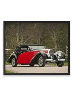 Плакат, постер Bugatti Type 57C