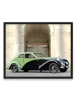 Плакат, постер Bugatti Type 57C