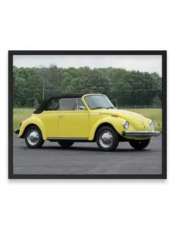 Плакат, постер Volkswagen Beetle Convertible