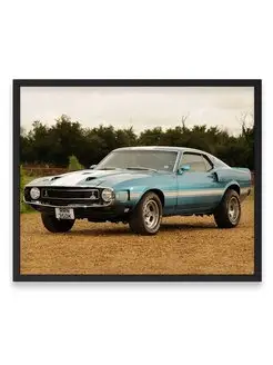 Плакат, постер Shelby GT500 1971