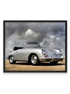 Плакат, постер Porsche 356B 1600