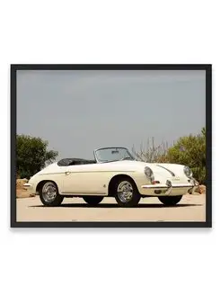 Плакат, постер Porsche 356B 1600