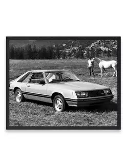 Плакат, постер Mustang Cobra 1979-82