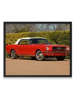 Плакат, постер Mustang Convertible 1964