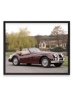 Плакат, постер Jaguar XK140 Drophead