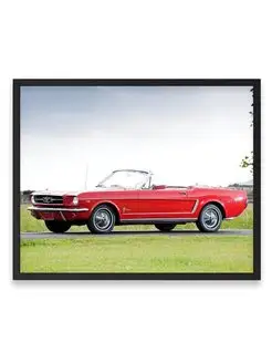 Плакат, постер Mustang Convertible 1965