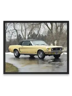 Плакат, постер Mustang GT Convertible