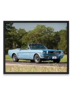 Плакат, постер Mustang Convertible 1966