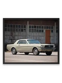 Плакат, постер Mustang Coupe 1965