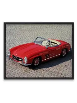 Плакат, постер Mercedes-Benz 300SL (R198)