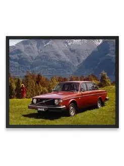 Плакат, постер Volvo 244 GL