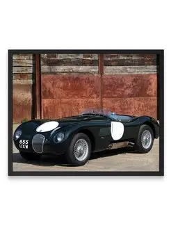 Плакат, постер Jaguar C-Type 1951-53