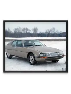 Плакат, постер Citroen SM 1970-75