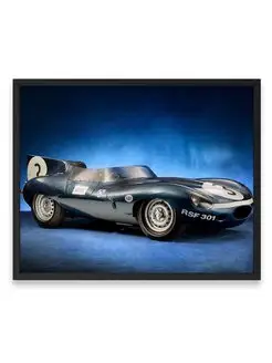 Плакат, постер Jaguar D-Type 1955-57