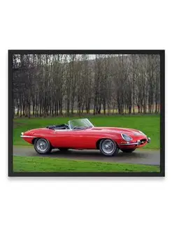 Плакат, постер Jaguar E-Type Open