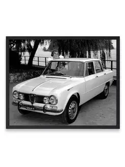 Плакат, постер Alfa Romeo Giulia