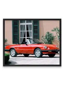 Плакат, постер Alfa Romeo Spider