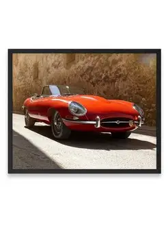 Плакат, постер Jaguar E-Type Roadster