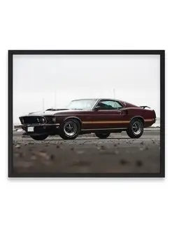 Плакат, постер Mustang Mach 1