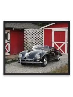 Плакат, постер Porsche 356A 1600