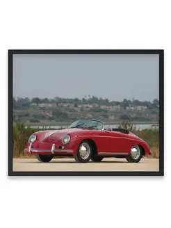 Плакат, постер Porsche 356A 1600