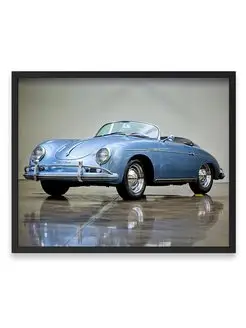 Плакат, постер Porsche 356A 1600