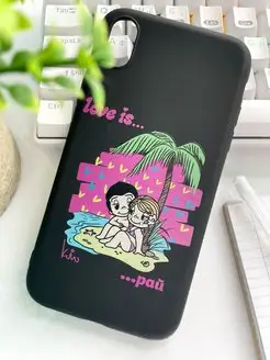 Чехол на iPhone Xs с принтом Love is