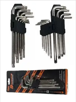 Набор ключей TORX 9 шт короткие