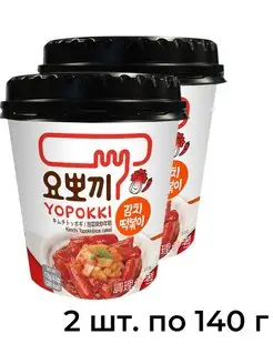 Рисовые палочки Topokki в соусе Кимчи, Kimchi Toppoki 2 шт