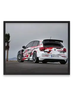 Плакат 40x50, Фольксваген volkswagen polo gti r5