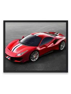 Постер, Феррари ferrari 488 pista 40х50