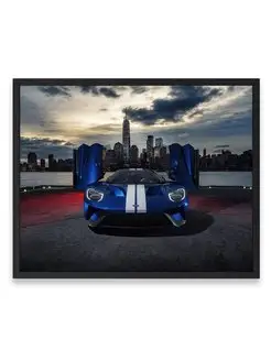 Постер, плакат, Форд ford gt car 40х50