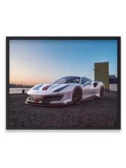 Плакат, Феррари ferrari 488 pista outdoor 40х50