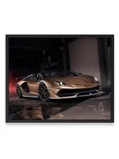 Постер, Ламборджини lamborghini aventador svj roadster 40х50