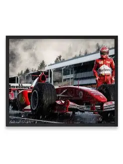 Постер, плакат, Феррари ferrari fmichael schumacher 40х50