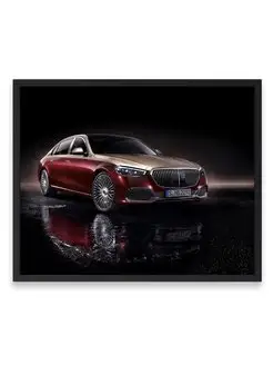 Плакат 40x50, Мерседес mercedes maybach s 580