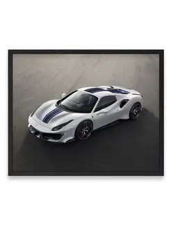 Постер, плакат, Феррари ferrari 488 pista spider 40х50