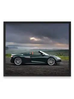 Плакат интерьерный, Ауди audi r8 spyder v10 plus 40х50