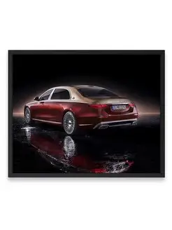 Постер, плакат, Мерседес mercedes s class maybach 40х50