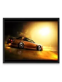 Постер, плакат, Суперкар drifitng car artwork w 40х50