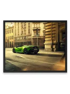 Постер, Ламборджини lamborghini huracan evo spyder 40х50