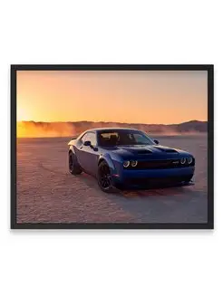 Постер, Плакат, Додж dodge challenger srt hellcat 40х50