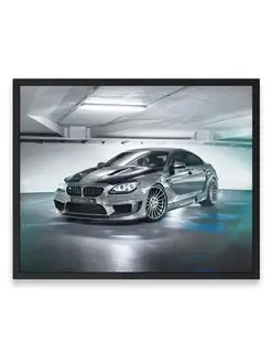 Постер, плакат, Бэха bmw m6 gran co 40х50