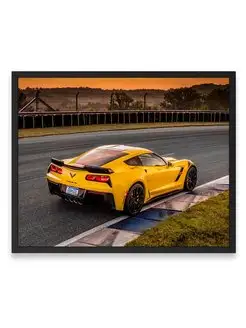 Постер 40x50, Шевроле chevrolet corvette grand sport