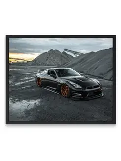 Плакат, Ниссан custom nissan gtr 40х50